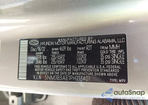 2023 Hyundai Tucson Sel from USA, damaged, VIN 5NMJB3AE1PH213401